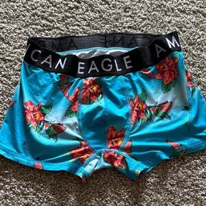 American Eagle Outfitters Blue Floral Boxers